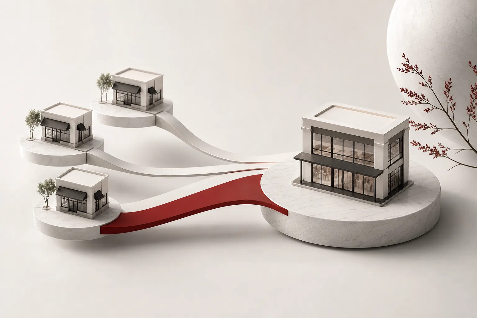 Как объединить сайты нескольких филиалов?